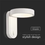 Επιτοίχιο φωτιστικό κομοδίνου LED 3W 3000K Μαύρου Χρώματος IP65 Περιστρεφόμενο V-TAC – 10447