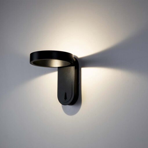 Επιτοίχιο φωτιστικό κομοδίνου LED 3W 3000K Μαύρου Χρώματος Περιστρεφόμενο V-TAC – 10448