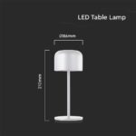 Επιτραπέζιο Φωτιστικό γραφείου LED 1.5W επαναφορτιζόμενο Λευκού Χρώματος dimmable IP54 V-TAC – 10449