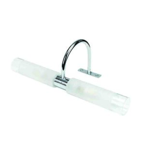 InLight Επιτοίχιο φωτιστικό από χρώμιο μέταλλο και αμμοβολή γυαλί (1046-Χρώμιο)