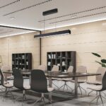 Κρεμαστό φωτιστικό Samsung LED 40W 3 σε 1 CCT Μαύρου Χρώματος V-TAC – 10468