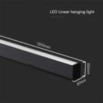 Κρεμαστό φωτιστικό Samsung LED 40W 3 σε 1 CCT Μαύρου Χρώματος V-TAC – 10468