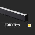 Κρεμαστό φωτιστικό Samsung LED 40W 3 σε 1 CCT Μαύρου Χρώματος V-TAC – 10468