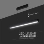 Κρεμαστό φωτιστικό Samsung LED 40W 3 σε 1 CCT Μαύρου Χρώματος V-TAC – 10468