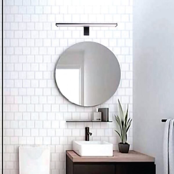 InLight Επιτοίχιο φωτιστικό από πλαστικό σε μαύρη απόχρωση (1047-Α)