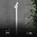 Φωτιστικό Δαπέδου Κήπου LED 4W 3000K Λευκού Χρώματος IP44 V-TAC – 10476