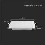 LED mini panel χωνευτό backlit 6W 4000K Λευκού Χρώματος V-TAC – 10481