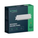 Panel Backlit Χωνευτό LED 18W 6500K Λευκού Χρώματος V-TAC – 10488
