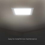 Panel Backlit Χωνευτό LED 18W 6500K Λευκού Χρώματος V-TAC – 10488