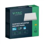 6W LED SAMSUNG Chip Panel Τετράγωνο 12x12cm Επιφανειακό 660lm Θερμό 3000K VTAC – 104921