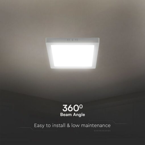 6W LED SAMSUNG Chip Panel Τετράγωνο 12x12cm Επιφανειακό 660lm 6400K VTAC – 104941