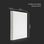 Mini Panel Backlit LED 12W 3000K Λευκού Χρώματος V-TAC – 10495