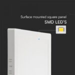 12W LED SAMSUNG Chip Panel Τετράγωνο 17x17cm Επιφανειακό 1200lm 4000K VTAC – 104961