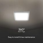 18W LED SAMSUNG Chip Panel Τετράγωνο Επιφανειακό 1850lm 3000K VTAC – 104981