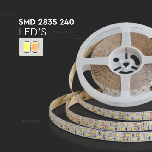 Ταινία LED 24V IP20 21W/m 5m 2340lm/m CCT 15mm V-TAC – 10554