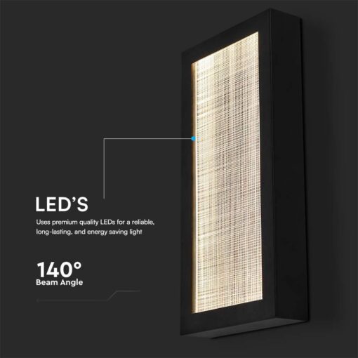 Επιτοίχιο Φωτιστικό Εξωτερικού Χώρου LED 20W 3000K IP65 Μαύρου Χρώματος V-TAC – 10558
