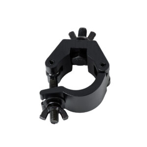 GloboStar® CLAMPS 51183 Επαγγελματικός Γάντζος Hook Αλουμινίου Ύψηλης Αντοχής για Κρέμαση, Στήριξη & Τοποθέτηση Προϊόντων Stage σε Τράσες – Μ8 x Π5.5 x Υ3cm – Μαύρο