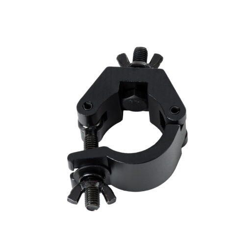 GloboStar® CLAMPS 51183 Επαγγελματικός Γάντζος Hook Αλουμινίου Ύψηλης Αντοχής για Κρέμαση, Στήριξη & Τοποθέτηση Προϊόντων Stage σε Τράσες – Μ8 x Π5.5 x Υ3cm – Μαύρο