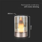 Φωτιστικό Γραφείου LED 2W Επαναφορτιζόμενο Dimmable Χρυσού Χρώματος V-TAC – 10566
