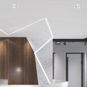 Φωτιστικό Oροφής Xωνευτό  COB 20W 3 σε 1 CCT Λευκού Χρώματος V-TAC – 10581