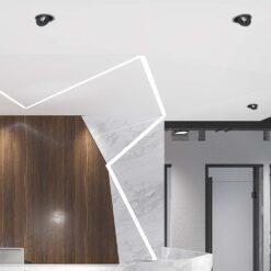 Φωτιστικό Oροφής Xωνευτό COB 30W 3 σε 1 CCT Μαύρου Χρώματος V-TAC – 10582