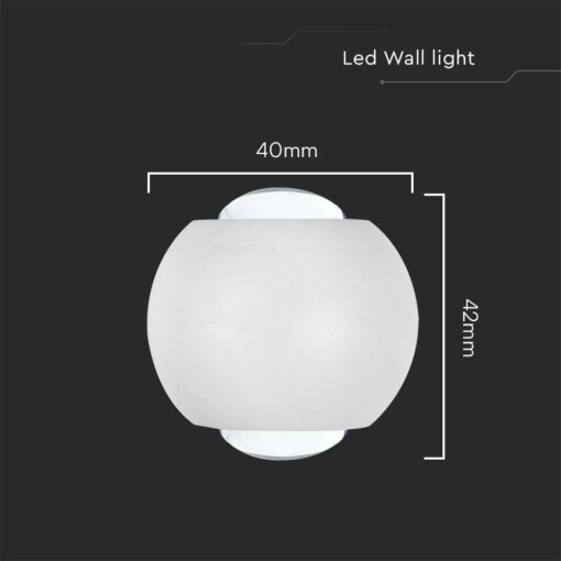 Απλίκα Up-Down LED 2W 3000K Λευκού Χρώματος V-TAC – 10585