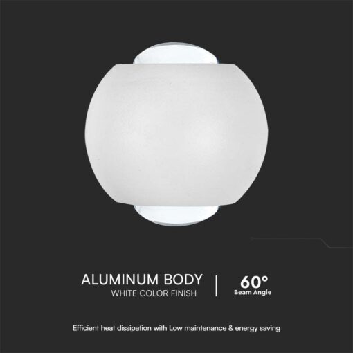 Απλίκα Up-Down LED 2W 3000K Λευκού Χρώματος V-TAC – 10585