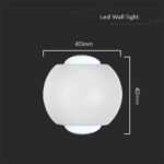 Απλίκα Up-Down LED 2W 4000K Λευκού Χρώματος V-TAC – 10587