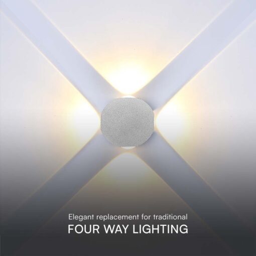 Απλίκα LED 4W 3000K Λευκού Χρώματος V-TAC – 10589