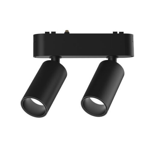 ΣΠΟΤ ΜΑΓΝΗΤΙΚΗΣ ΡΑΓΑΣ ULTRA SLIM ΜΑΥΡΟ 2x5W 3CCT EUROLAMP – 145-59503