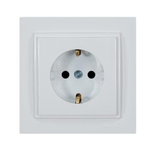 ΠΡΙΖΑ ΣΟΥΚΟ 16A ΛΕΥΚΗ ΜΕ ΠΑΙΔΙΚΗ ΠΡΟΣΤΑΣΙΑ EUROLAMP – 152-10131