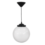 Φωτιστικό  Κρεμαστό  LP-100K Φ20 1L  Μαύρο  Heronia – 11-0052