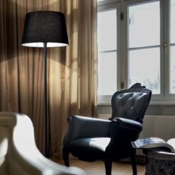 IDEAL LUX Φωτιστικό Δαπέδου LONDON 1xE27 Μαύρου Χρώματος – 110240