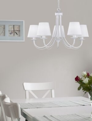 Πολυέλαιος Trio Lighting   E14 Λευκό Ματ Μεταλλικό    110600531