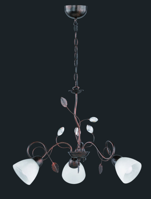 Πολυέλαιος Trio Lighting   E14 Σκουριά Αντικέ Μεταλλικό    110700328