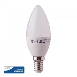 LED Λάμπα E14 7W Κεράκι V-TAC PRO Samsung Chip 200° 600lm 3000K – 111