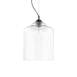 IDEAL LUX Κρεμαστό Φωτιστικό BISTRO 1xE27 Διαφανές  – 112305