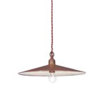 IDEAL LUX Κρεμαστό Φωτιστικό CANTINA 1xE27 Χάλκινου Χρώματος – 112732