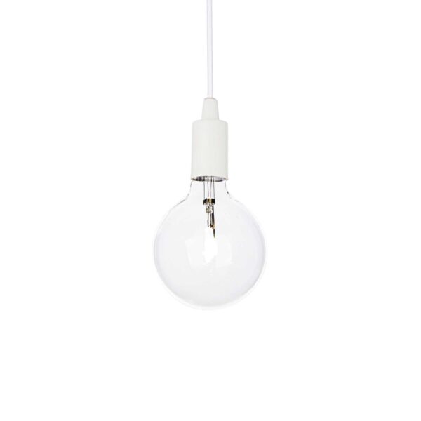 IDEAL LUX Κρεμαστό Φωτιστικό Οροφής EDISON 1xE27 Λευκού Χρώματος – 113302