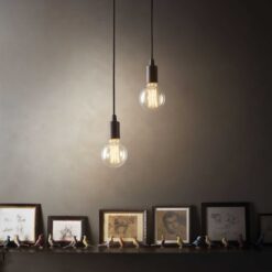 IDEAL LUX Κρεμαστό Φωτιστικό Οροφής EDISON 1xE27 Λευκού Χρώματος – 113302