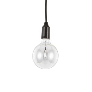 IDEAL LUX Κρεμαστό Φωτιστικό EDISON 1xE27 Μαύρου Χρώματος – 113319