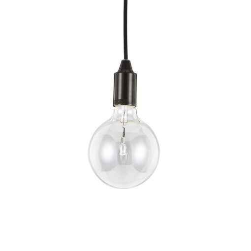 IDEAL LUX Κρεμαστό Φωτιστικό EDISON 1xE27 Μαύρου Χρώματος – 113319