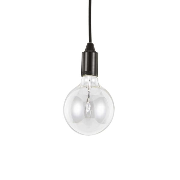 IDEAL LUX Κρεμαστό Φωτιστικό EDISON 1xE27 Μαύρου Χρώματος – 113319