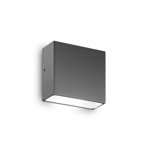 IDEAL LUX Επιτοίχιο Φωτιστικό Βεράντας TETRIS-1 1xG9 IP44 Χρώματος Ανθρακί – 113753
