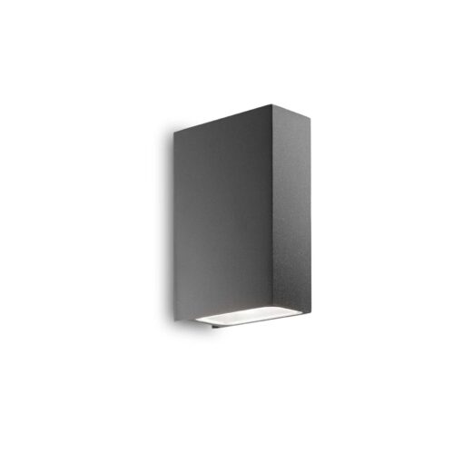 IDEAL LUX Επιτοίχιο Φωτιστικό Βεράντας TETRIS-2 2xG9 IP44 Ανθρακί Χρώματος – 113791