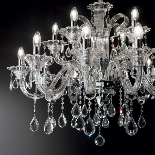 IDEAL LUX Κρεμαστό Φωτιστικό COLOSSAL 15xE14 Ασημί Χρώματος – 081526