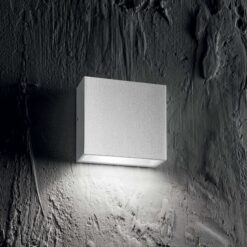 IDEAL LUX Επιτοίχιο Φωτιστικό Βεράντας TETRIS-1 1xG9 IP44 Γκρι Χρώματος – 113760