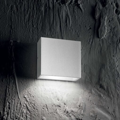 IDEAL LUX Επιτοίχιο Φωτιστικό Βεράντας TETRIS-1 1xG9 IP44 Γκρι Χρώματος – 113760
