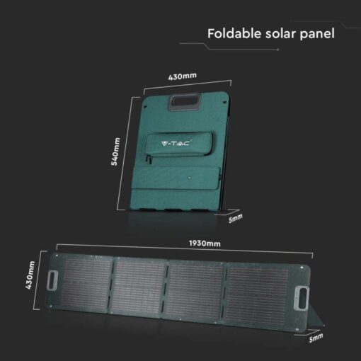 2*120W Foldable Solar Panel For Portable Power Station V-TAC – 11565