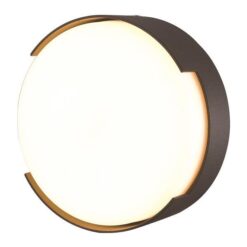 ΠΛΑΦΟΝΙΕΡΑ ΣΤΡΟΓΓΥΛΗ LED 16W Φ250X50 3000K IP54 ΜΑΥΡΗ PRO EUROLAMP – 145-20204